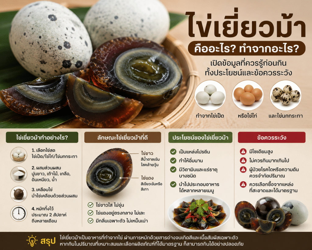 ไข่เยี่ยวม้าทำมาจากอะไร? ไขข้อสงสัยเมนูที่หลายคนชอบแต่ไม่เคยรู้